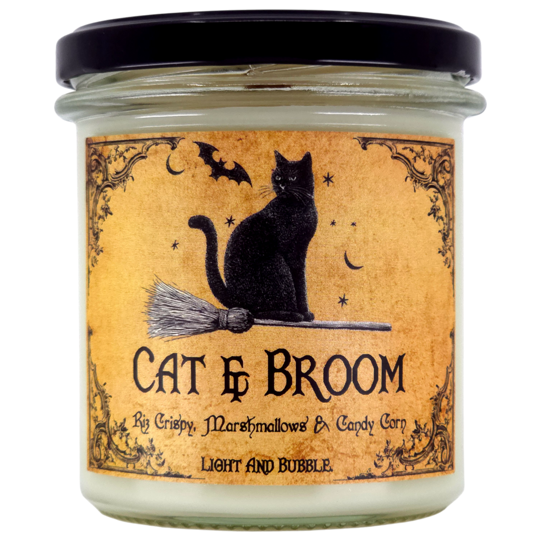 CAT & BROOM - candle