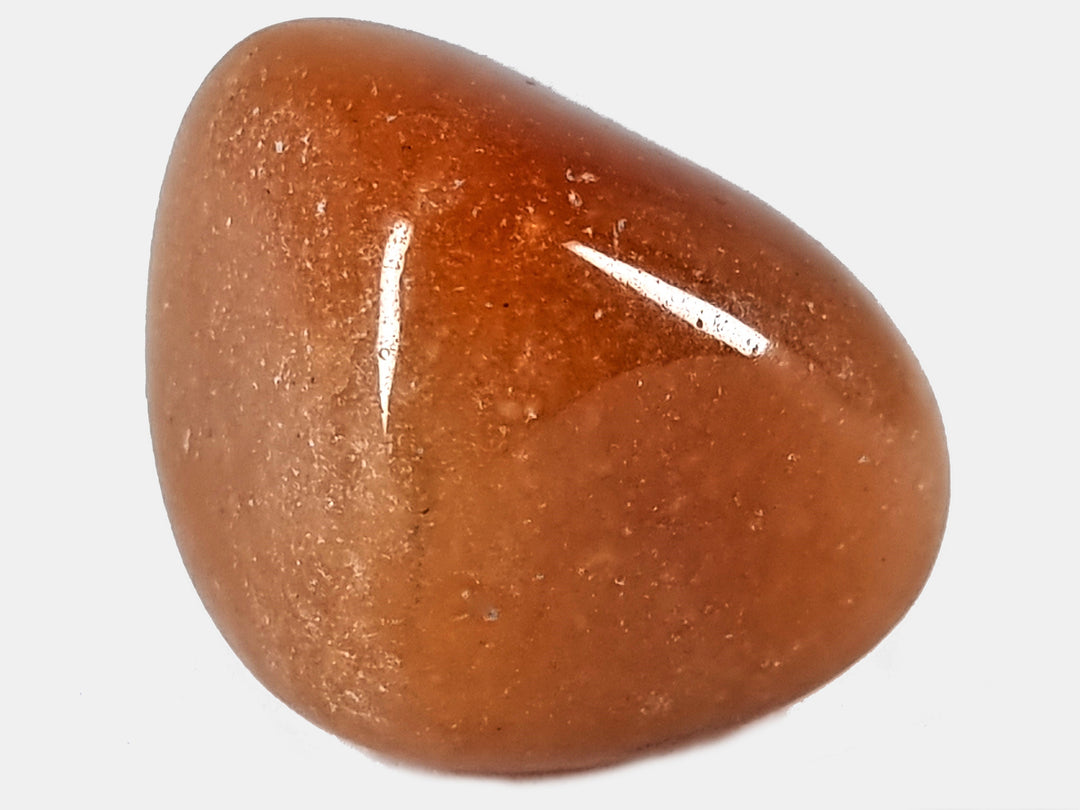 AVENTURINE ROUGE - polieL'aventurine rouge favorise la créativité, l'imagination, l'intellect et la clarté mentale. Elle est une pierre douce qui, énergiquement, donne un sentiment de calme, d'équilibre et augmente le bonheur. Chaque cristal pèse environ