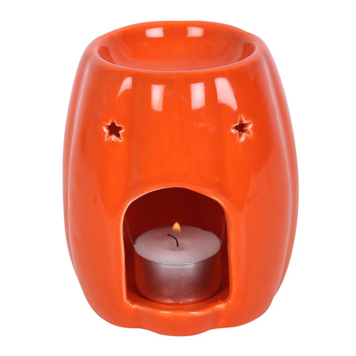 JACK-O-LANTERN - brûle-parfum-LIMITED EDITION- Brûle-parfum Jack-O-Lantern. Parfait pour diffuser les fragrances de nos fondants parfumés en cire de soja. Dimensions: H11.6cm x W10.4cm x D10cm Matière: 100% céramique