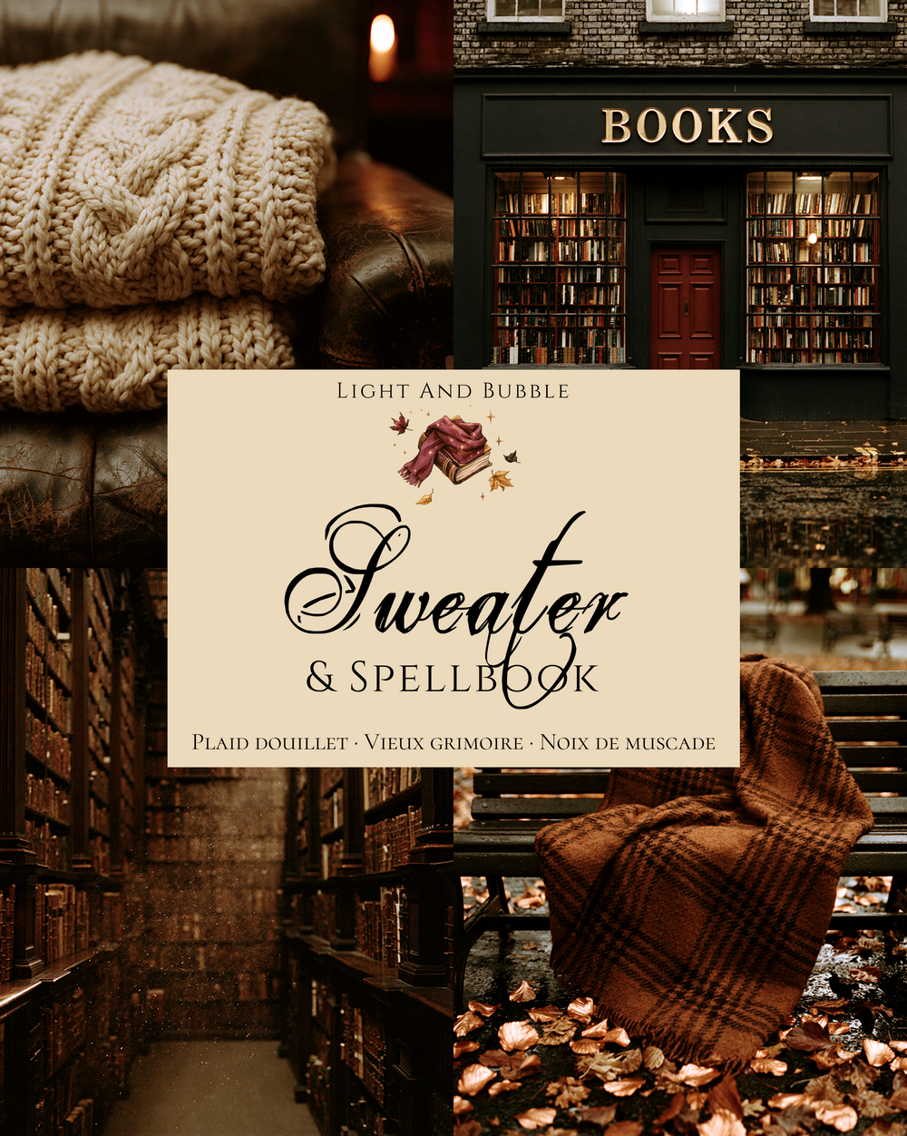 SWEATER & SPELLBOOK - bougie